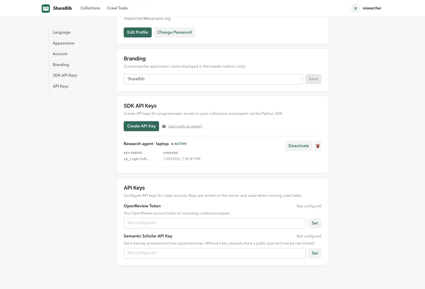 API Key Management