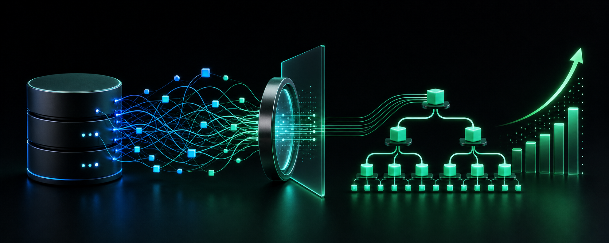 Database query paths are analyzed and transformed into an efficient index tree