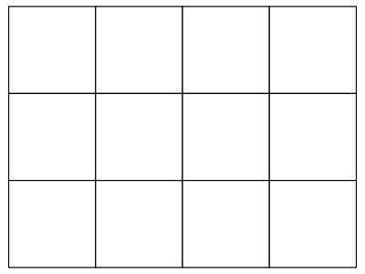 plain 3x4 matrix