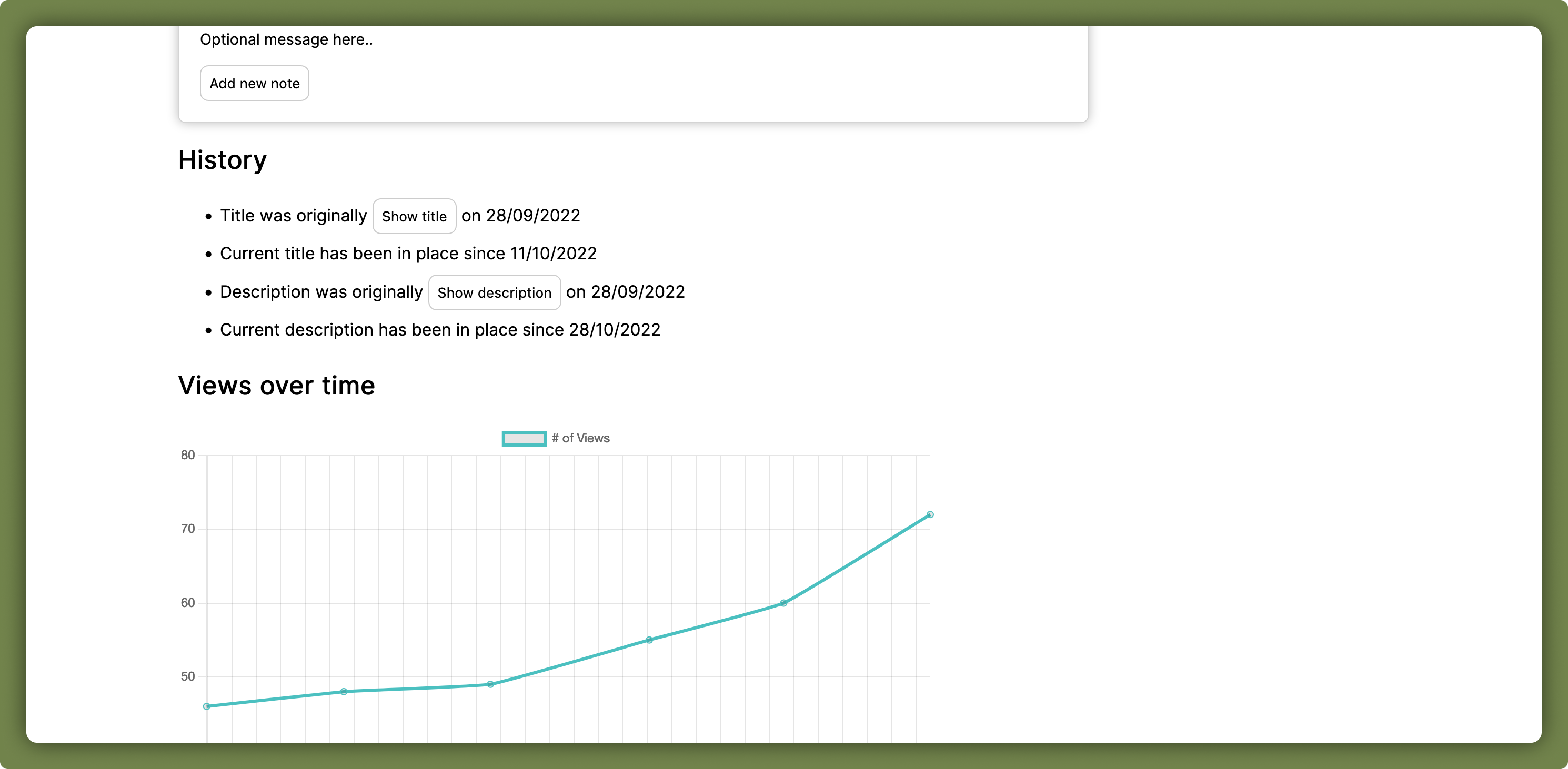 Viewer Demo – Stats