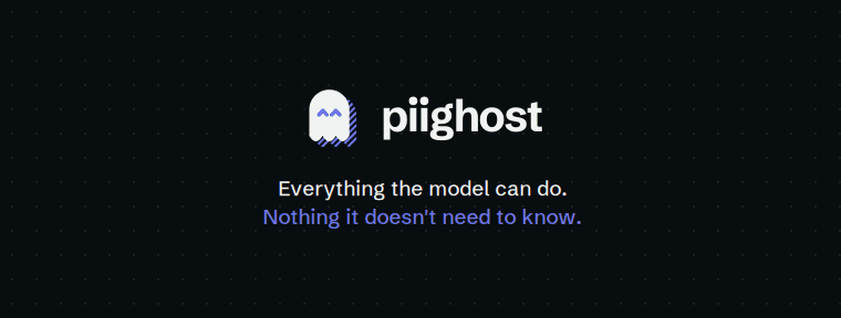 A user chats with an agent, confidential values are replaced by placeholders before reaching the LLM and restored afterwards for the user and for tool calls.