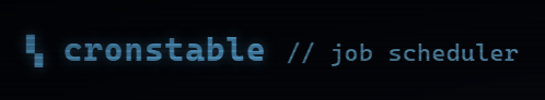 The cronstable mark, spinning the way it does in the live dashboard