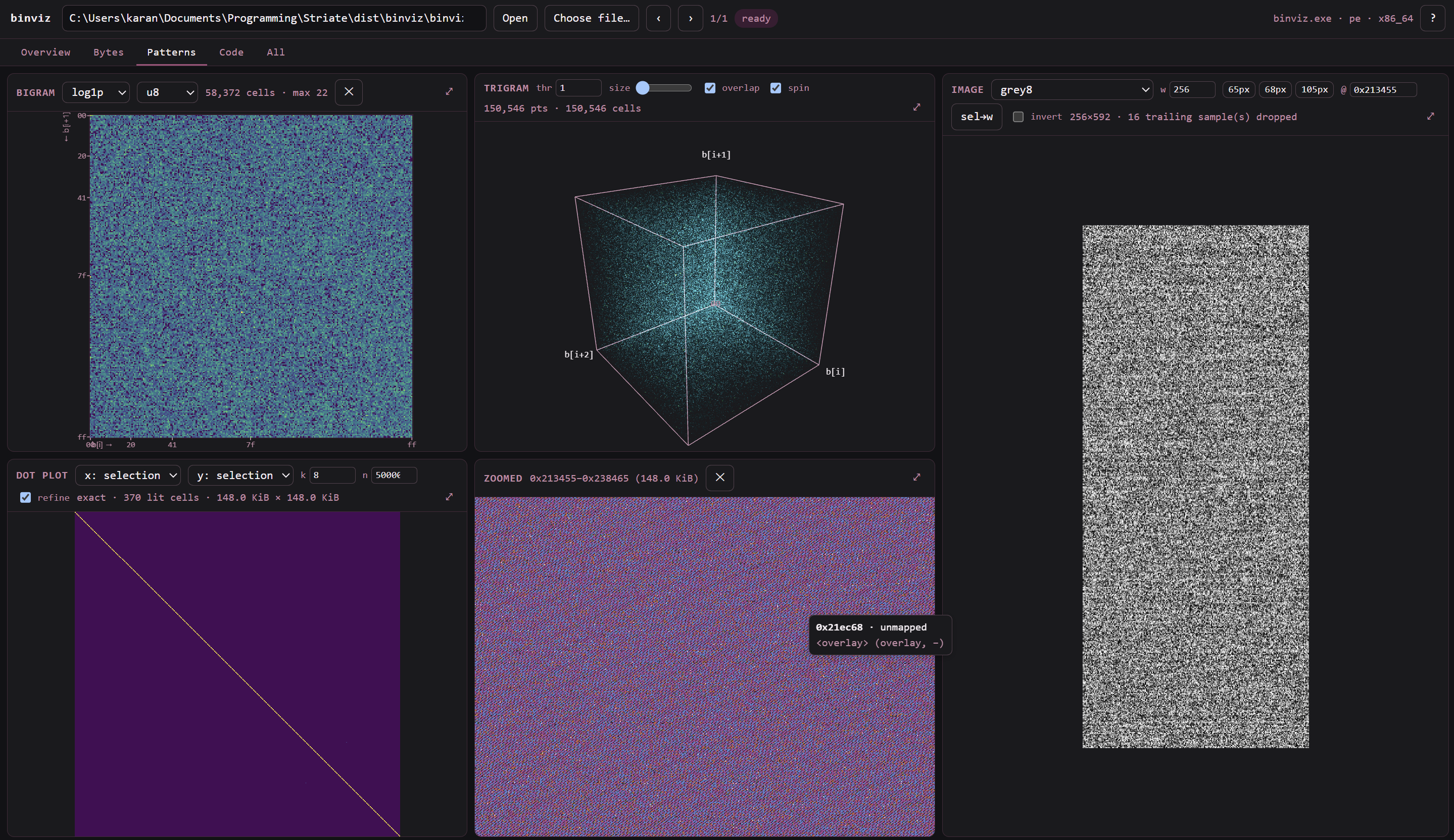 Patterns workspace