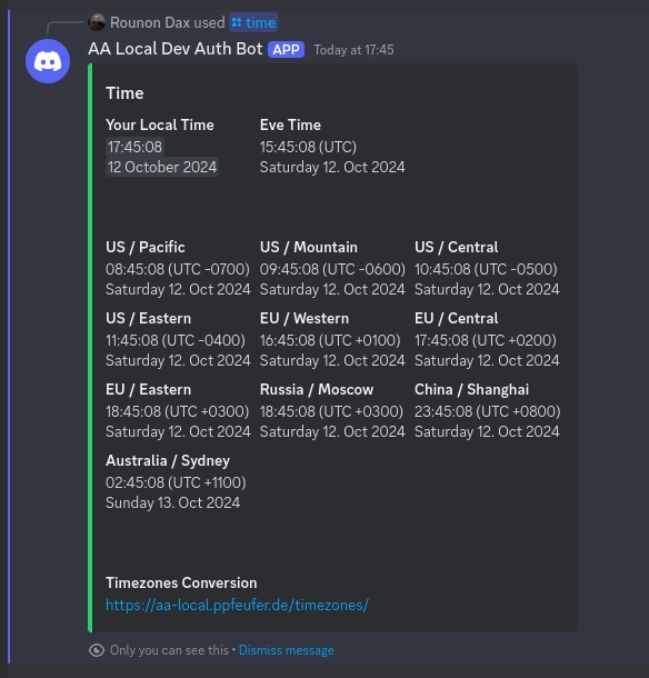 Discord Bot Response