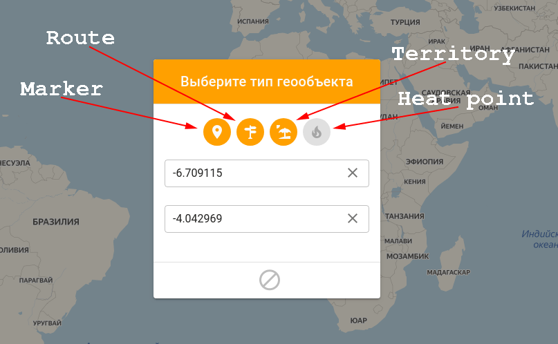 Adding geo-objects