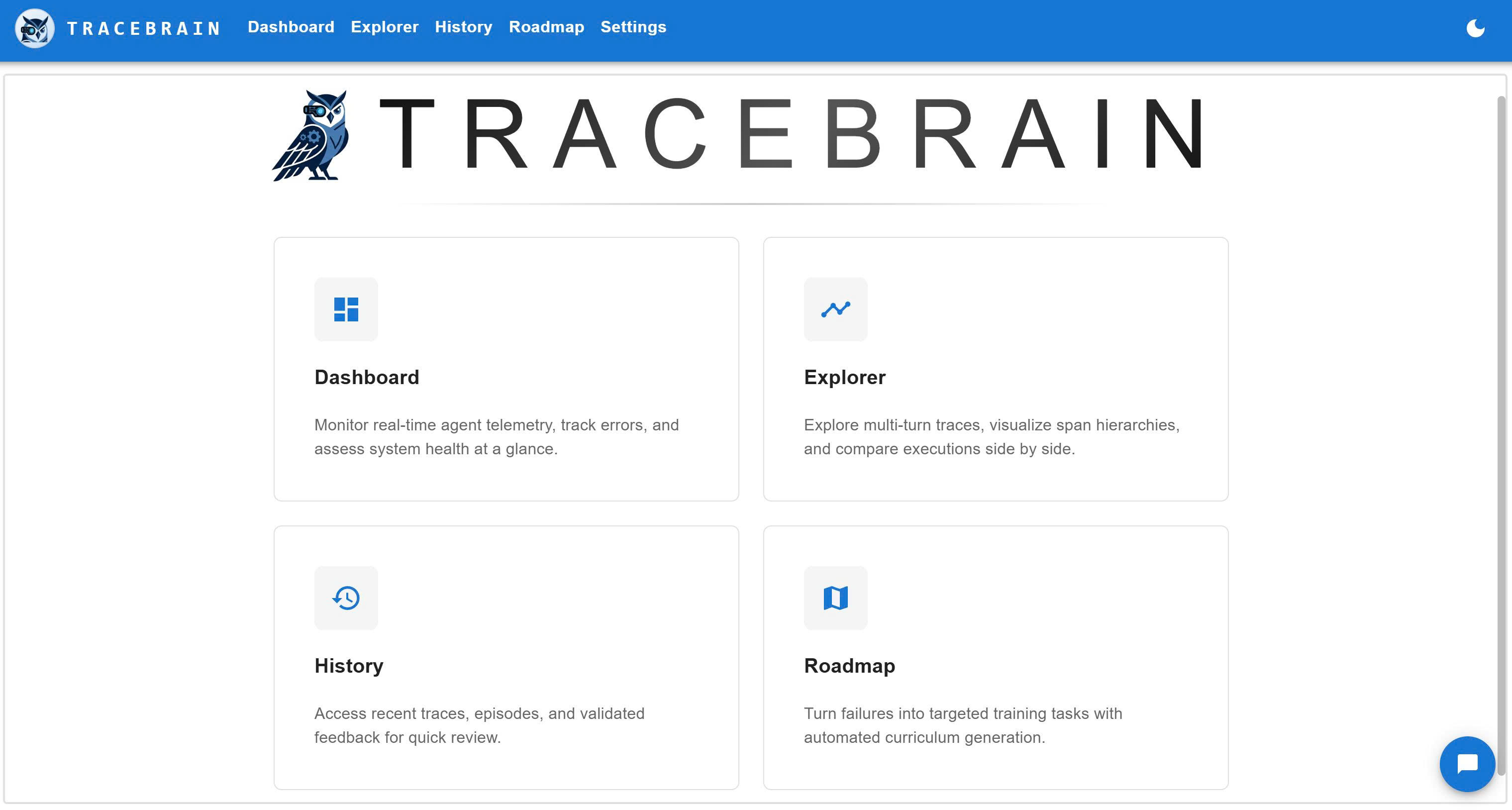 TraceBrain Homepage