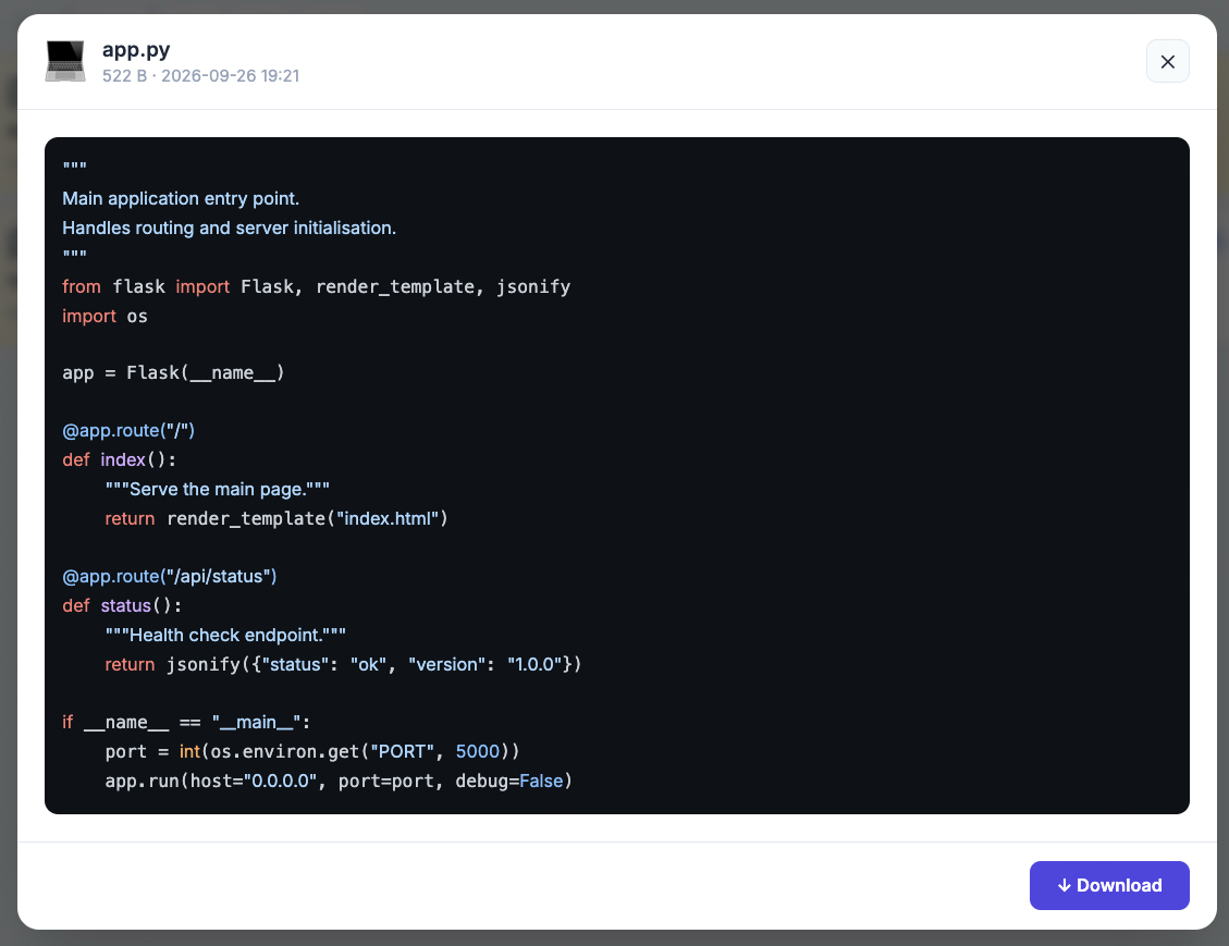 Code Preview