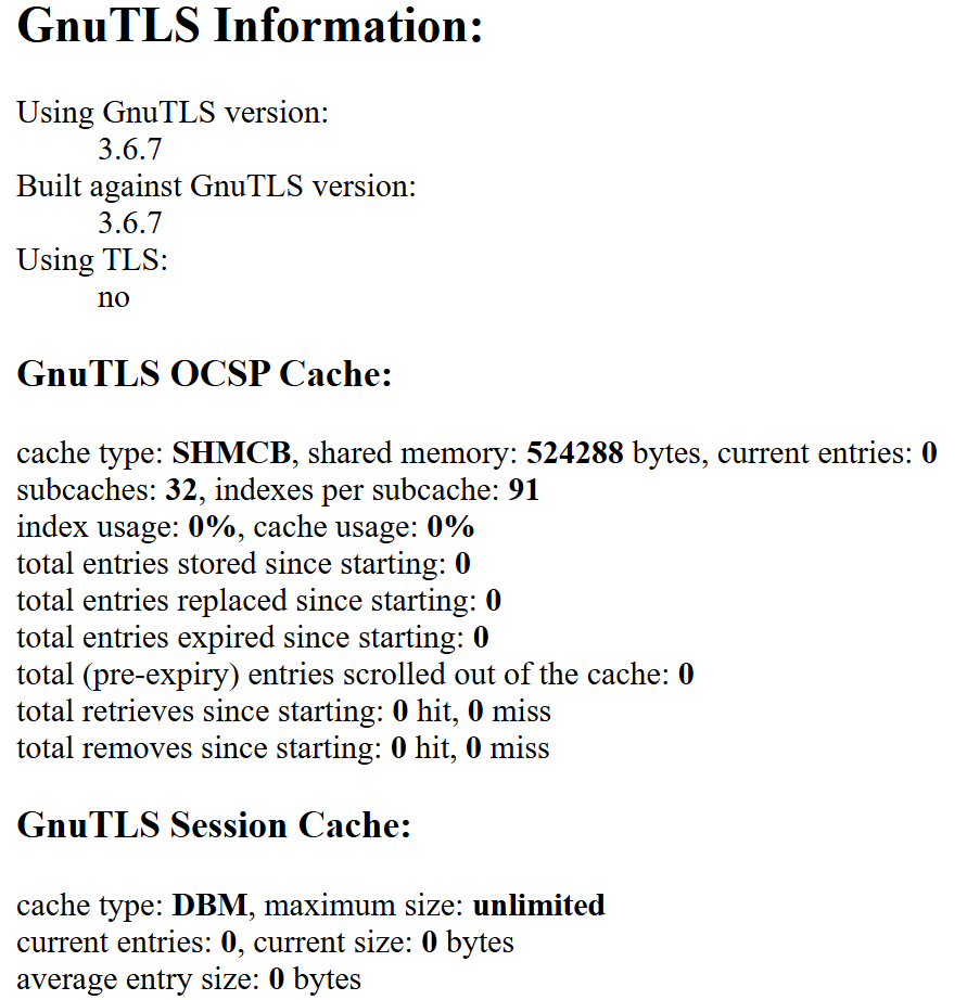 gnu tls section example