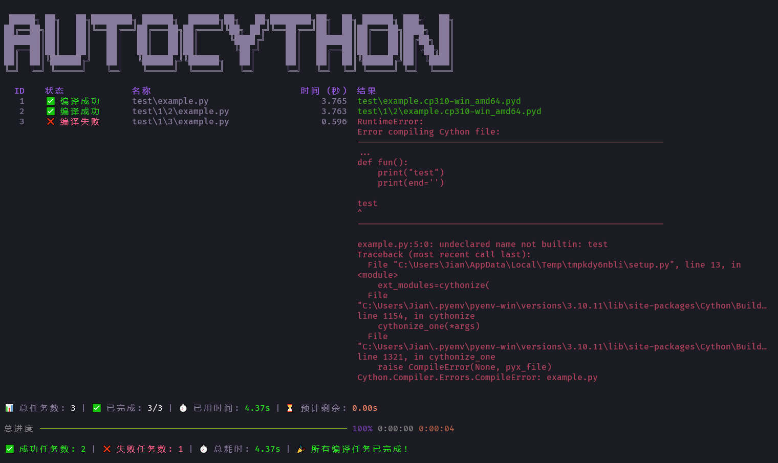 AutoCython GUI