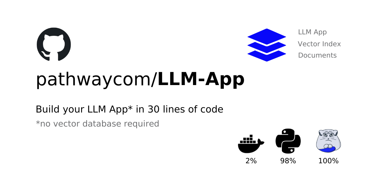 pathwaycom/llm-app: Build your LLM App in 30 lines of code