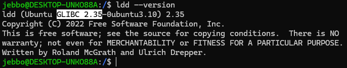 Example output