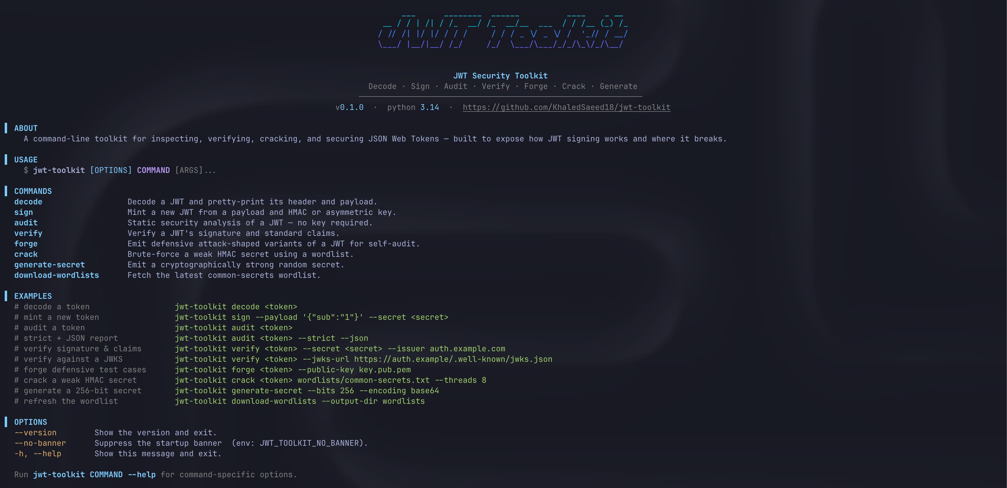 jwt-toolkit demo