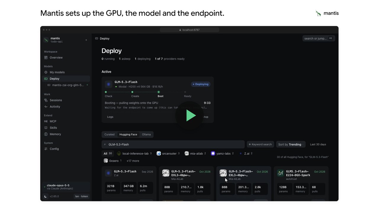 Run open models locally or deploy your own