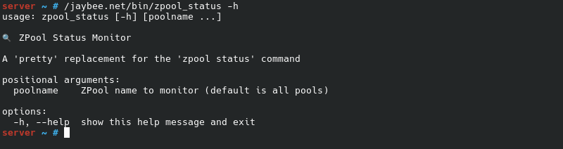 zpool_status help