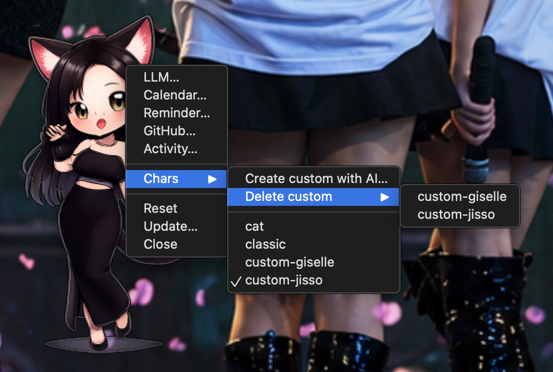 AI character — options