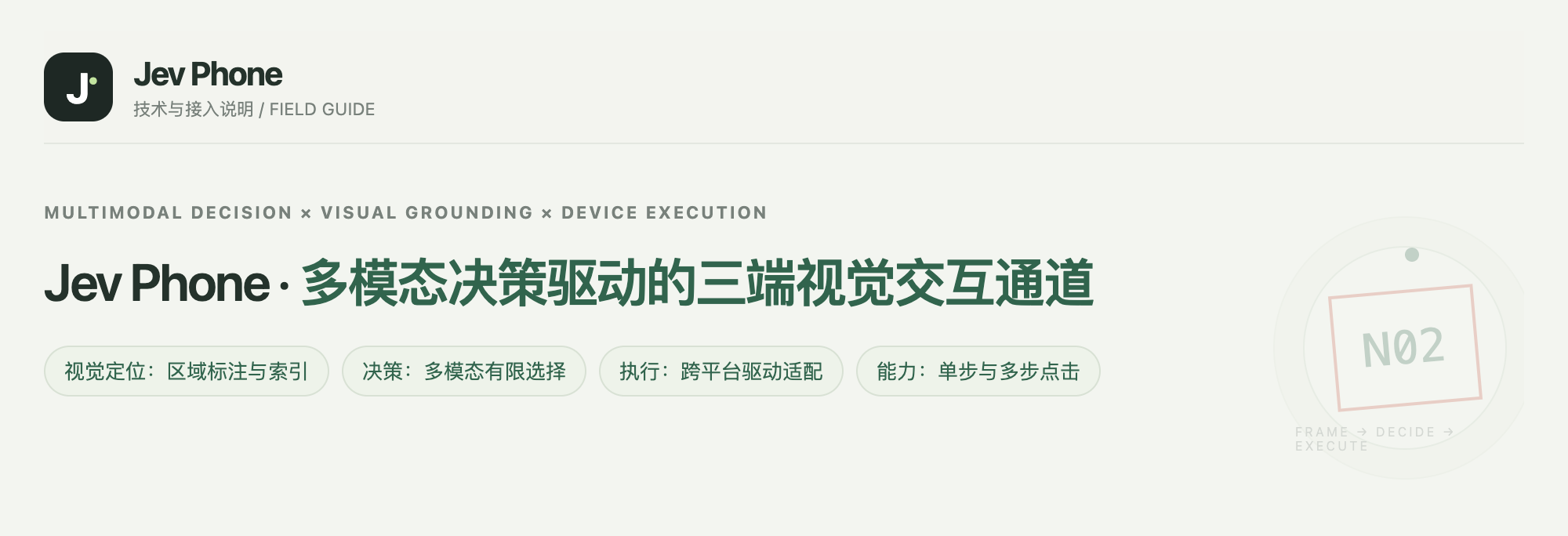 多模态决策驱动的三端视觉交互通道