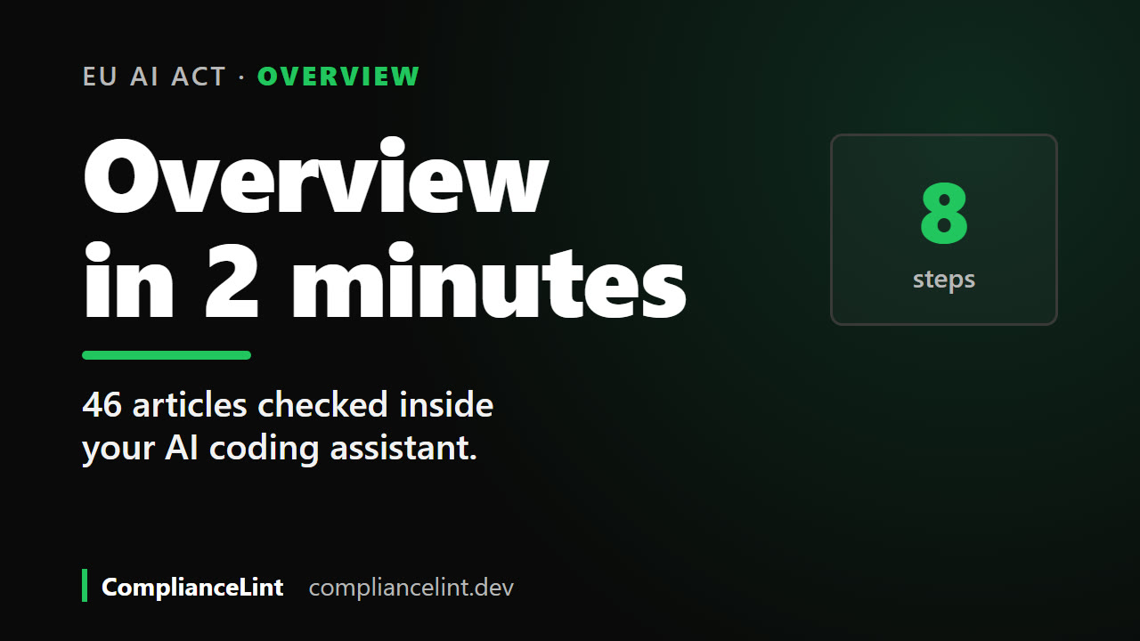 ComplianceLint overview video (1:37)