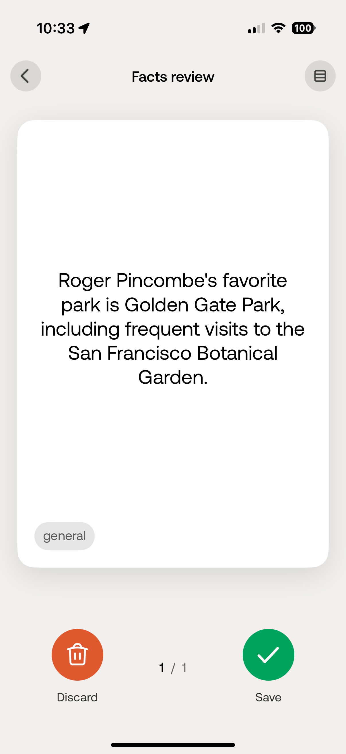 Example Bee app suggestion