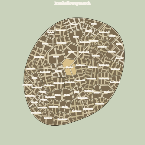 rich, modern, grid-block metropolis