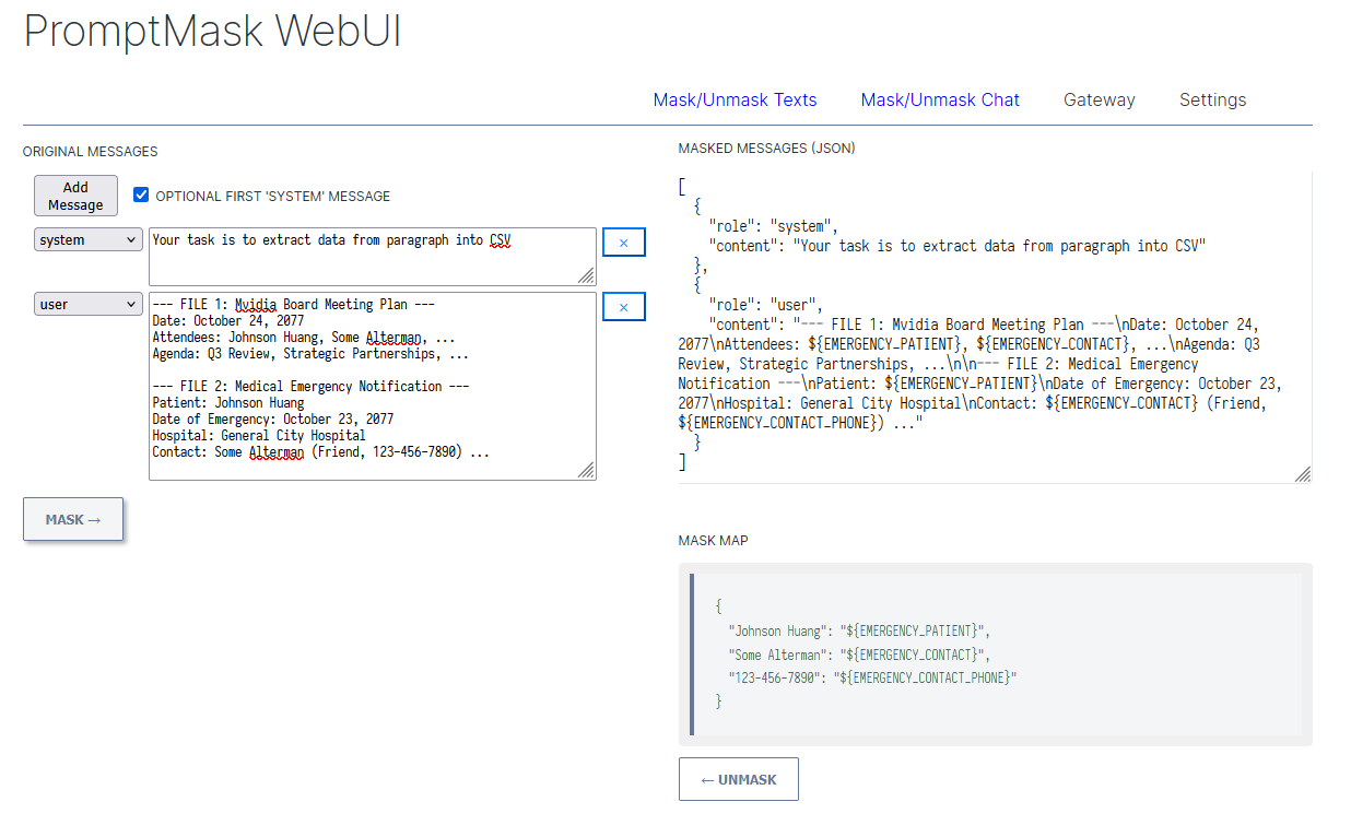 WebUI preview 2 mask message