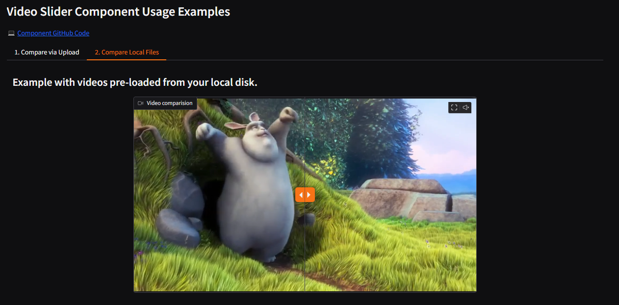 VideoSlider Component for Gradio