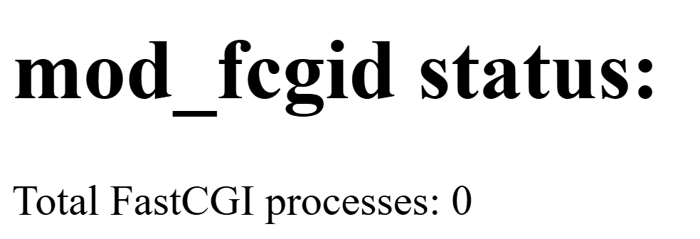 mod_fcgid section example