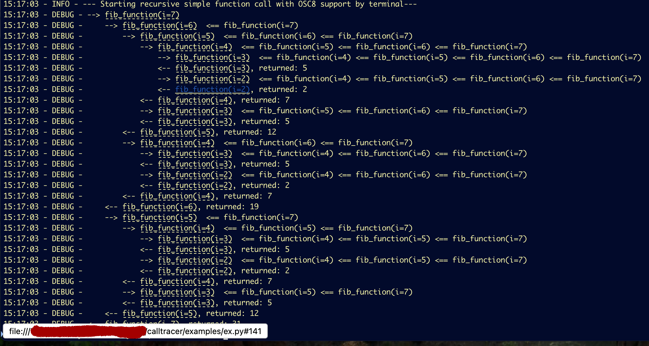 OSC 8 Example