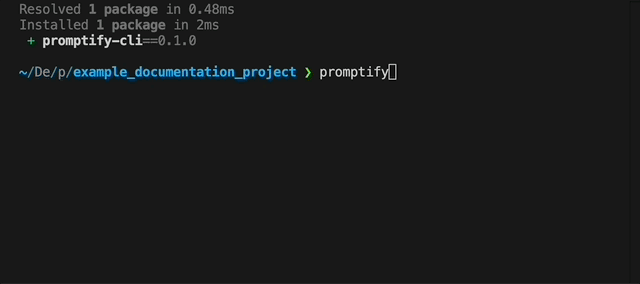 Promptify CLI Demo