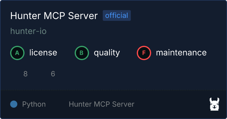 Hunter MCP server