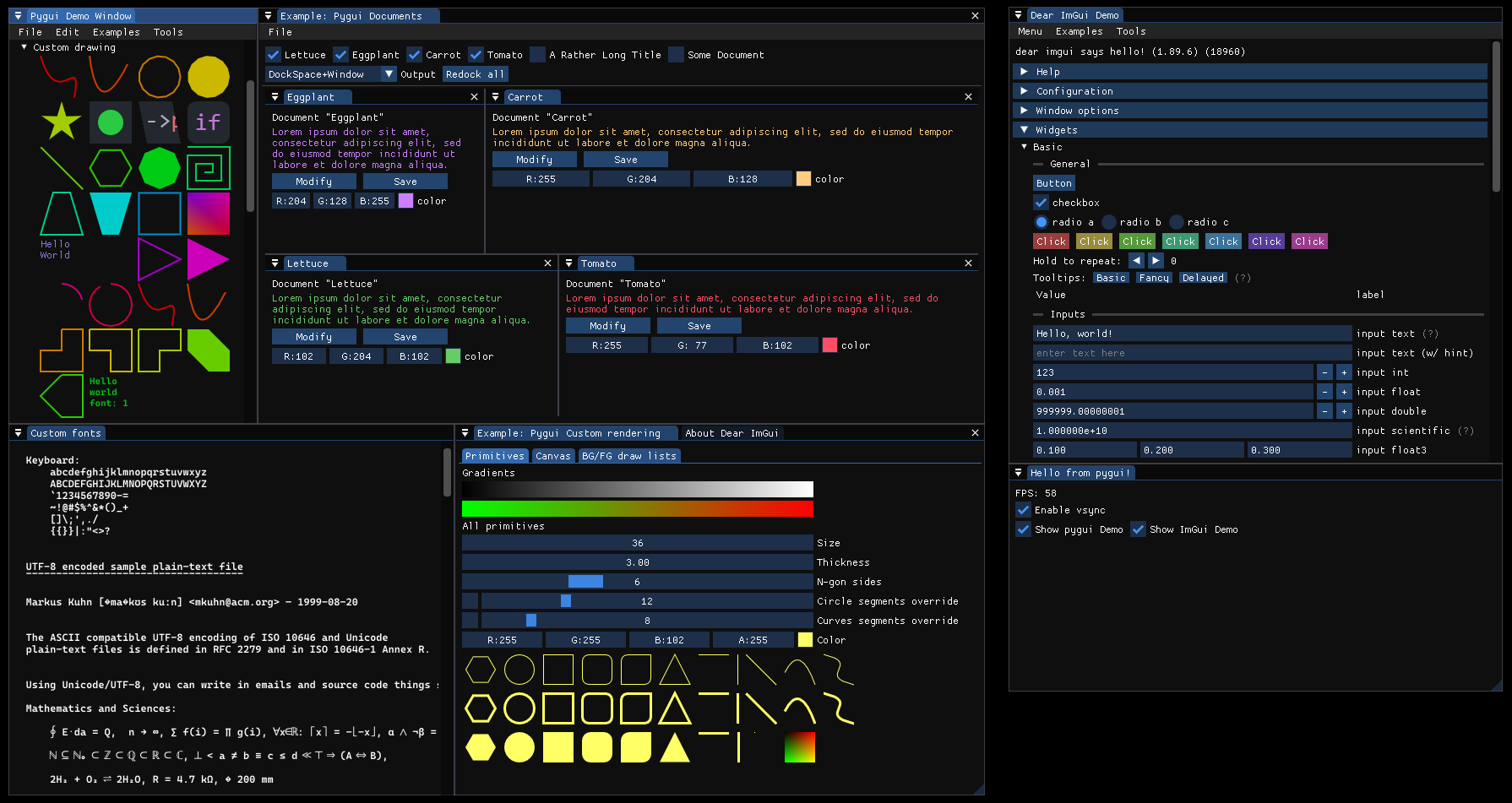 Hello From pygui