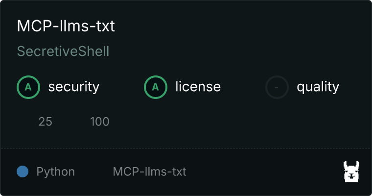 MCP-llms-txt MCP server