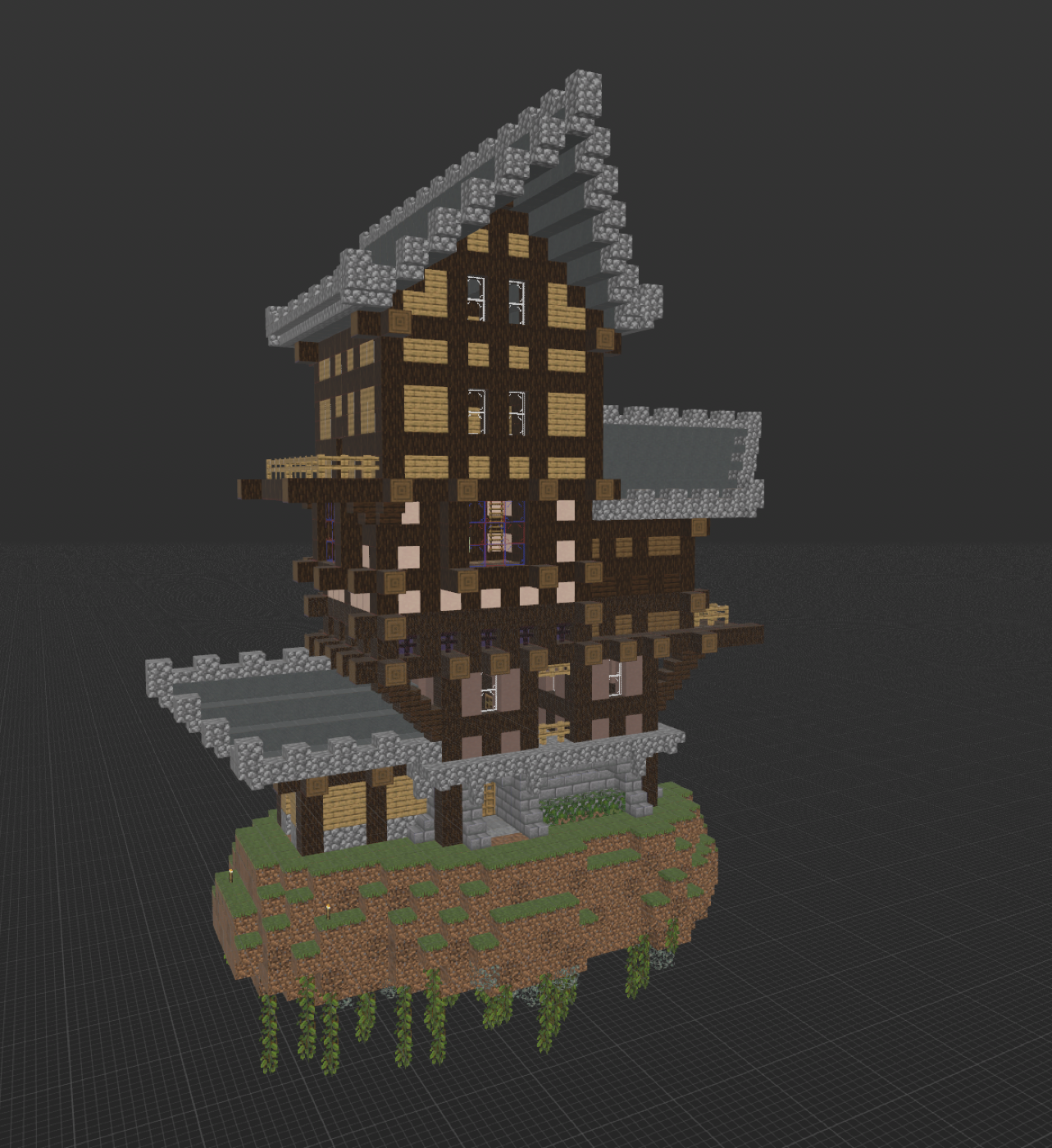 Floating island exported to USDZ