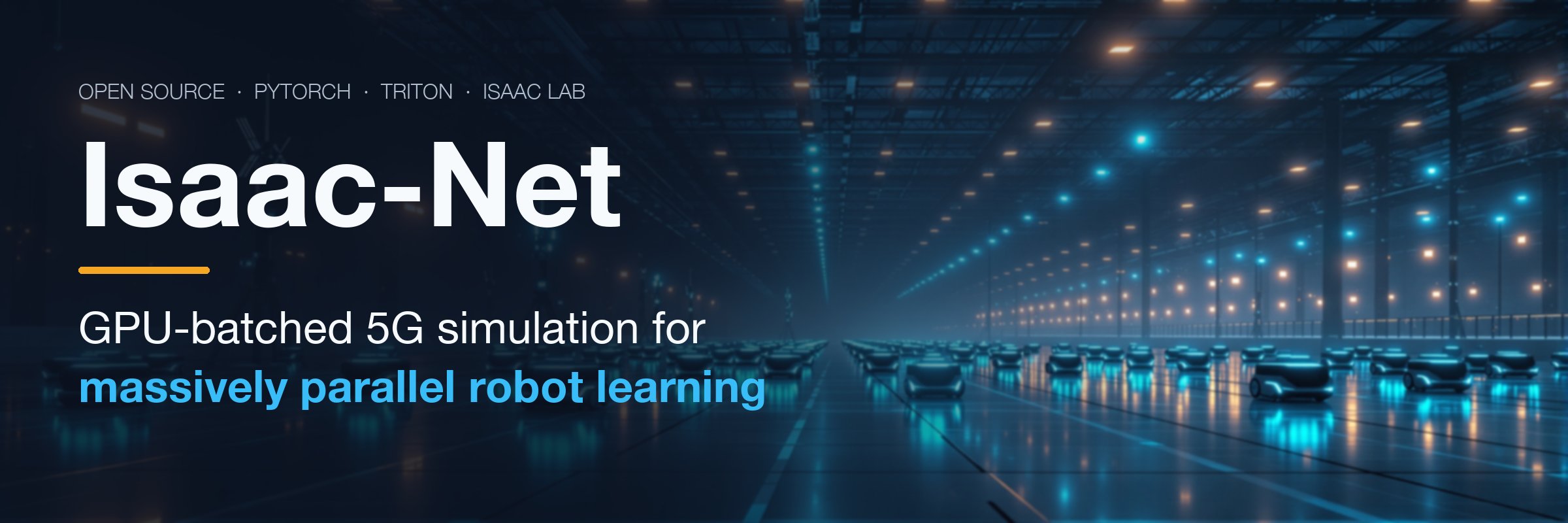 isaac-net: GPU-batched 5G simulation for massively parallel robot learning