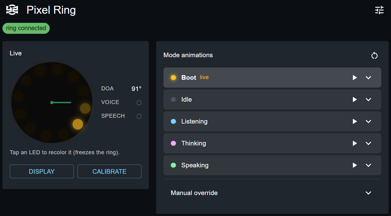 yz-pixel-ring control UI