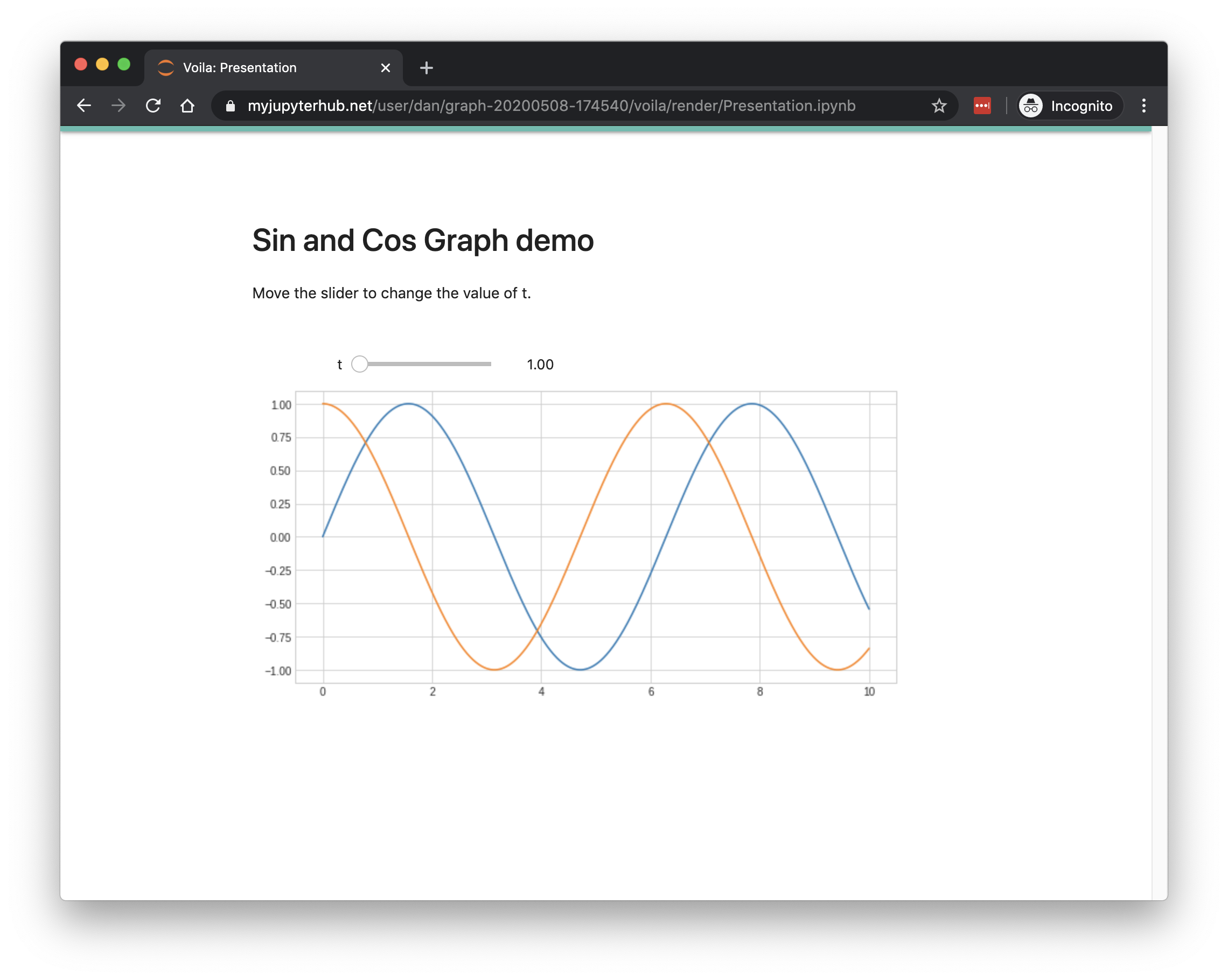 Voila Dashboard