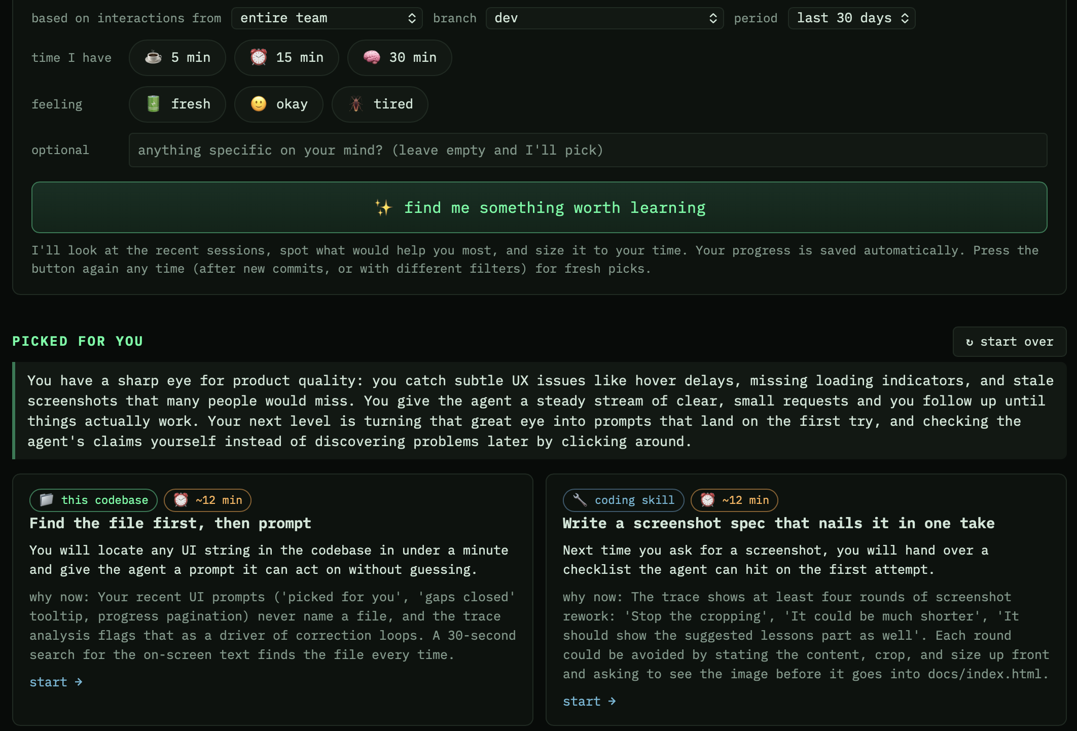 The aGiTrack learn page