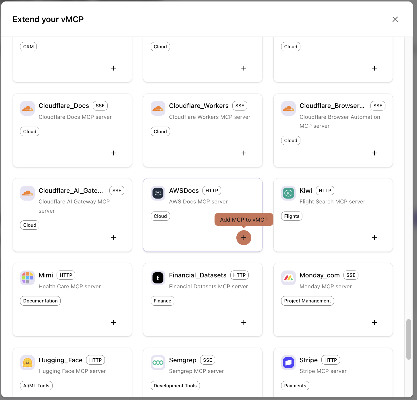 Extend vMCP with MCP Servers