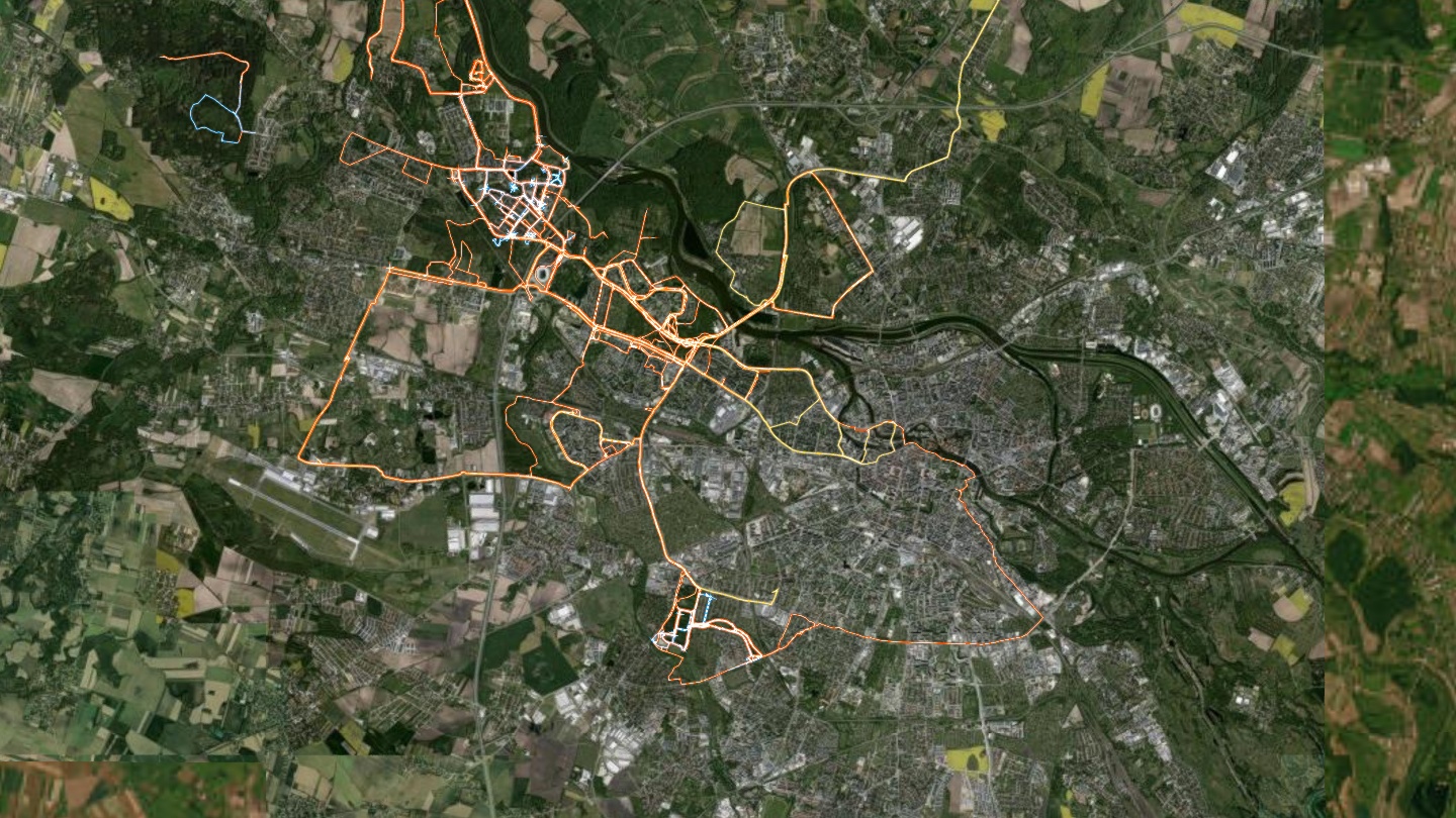 A city's worth of tracks