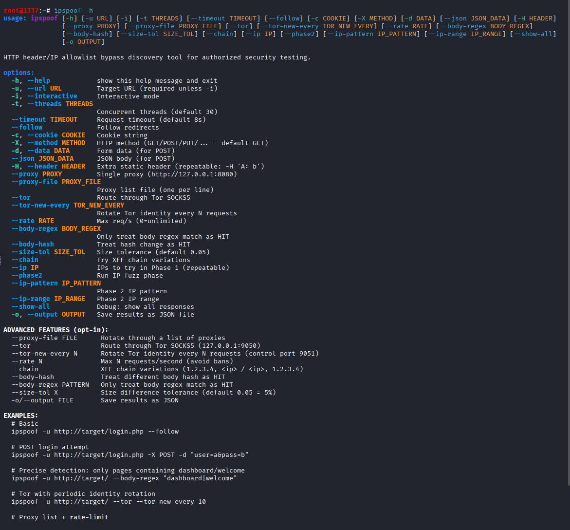 ipspoof features