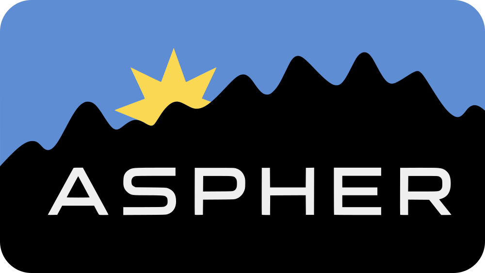 ASPHER logo: through rough asperities, toward the star