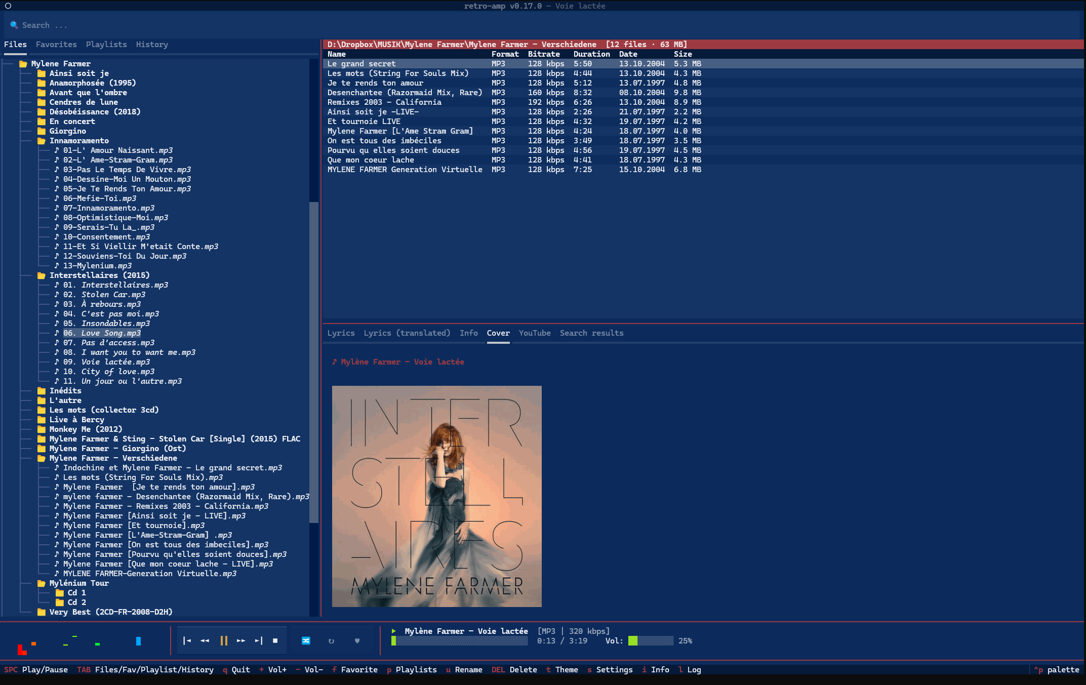 retro-amp — Pixel-perfect cover rendering