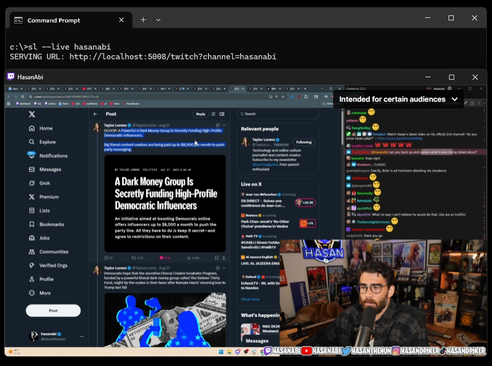 Streamledge Twitch Screenshot