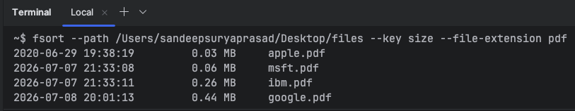 fsort