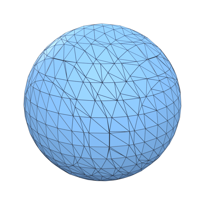 The triangle mesh marching cubes extracts from those same samples