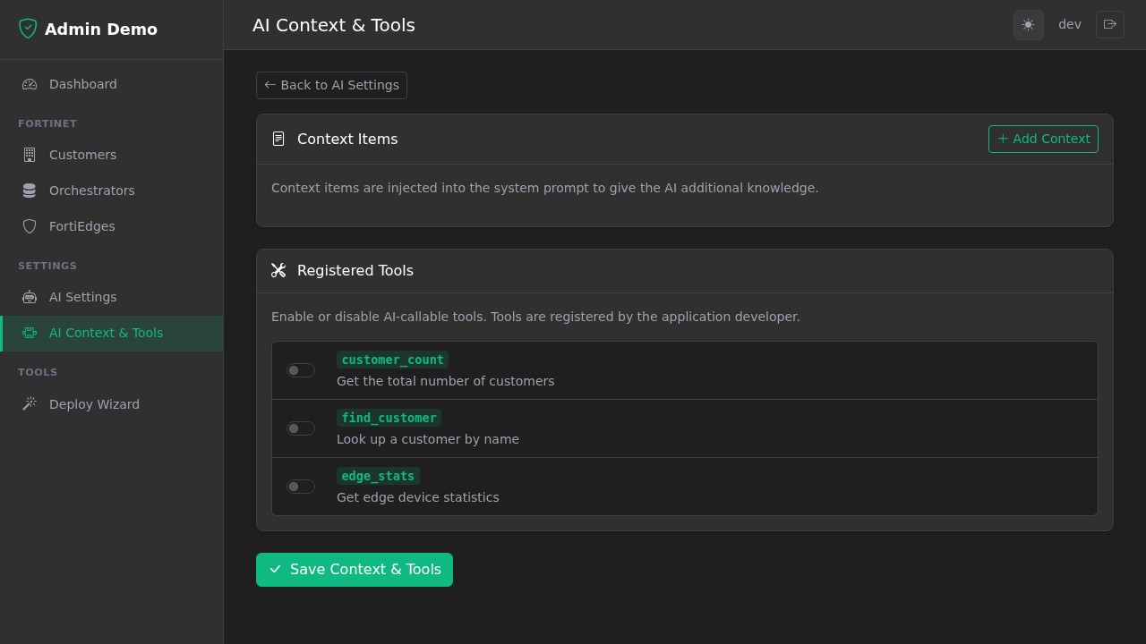 AI Context & Tools