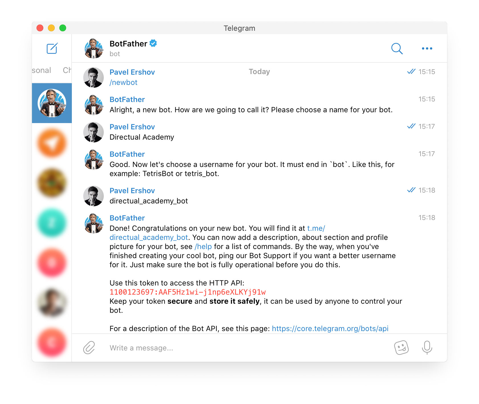 Create new bot