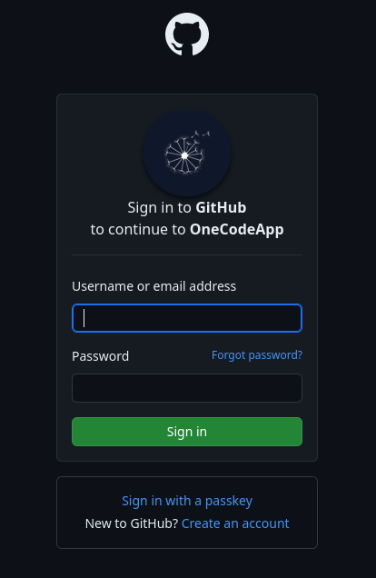 OneCode Register App Step 3