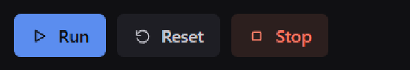 The three buttons on Blue Dark