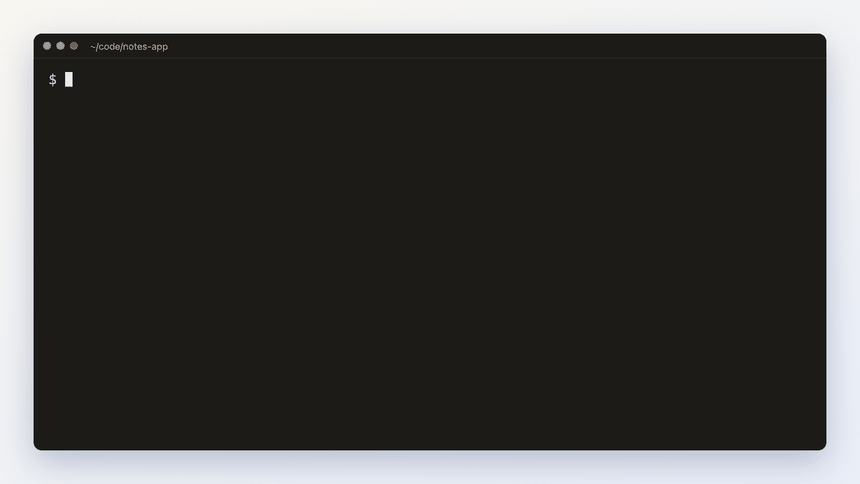 crewchat start being typed in a terminal: it sets up the host, starts the server and connects the folder as macbook.