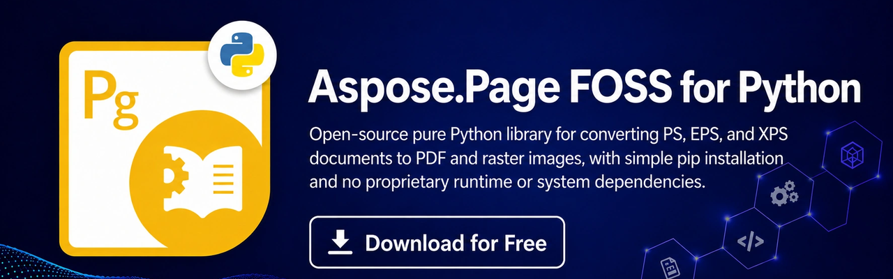 Aspose.Page FOSS for Python